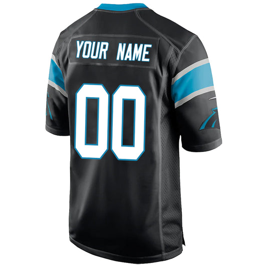 Custom C.Panthers Stitched American Football Jerseys Personalize Birthday Gifts Black Game Jersey