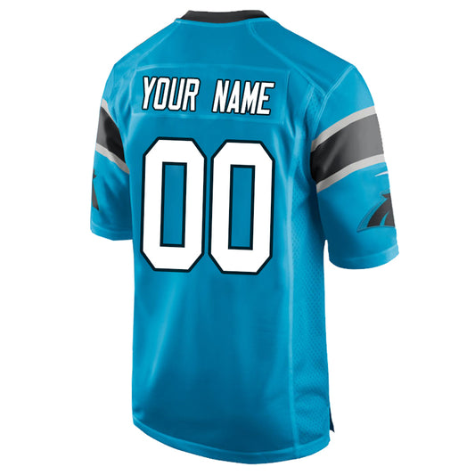 Custom C.Panthers Stitched American Football Jerseys Personalize Birthday Gifts Blue Game Jersey