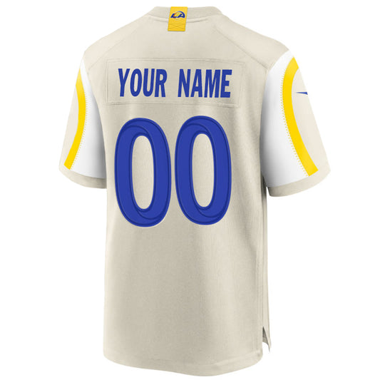 Custom LA.Rams Bone Stitched Player Vapor Elite Football Jerseys