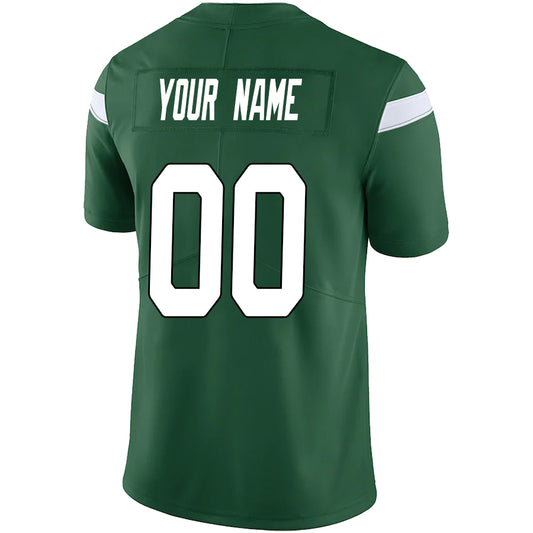 Custom NY.Jets Green Stitched Player Vapor Elite Football Jerseys