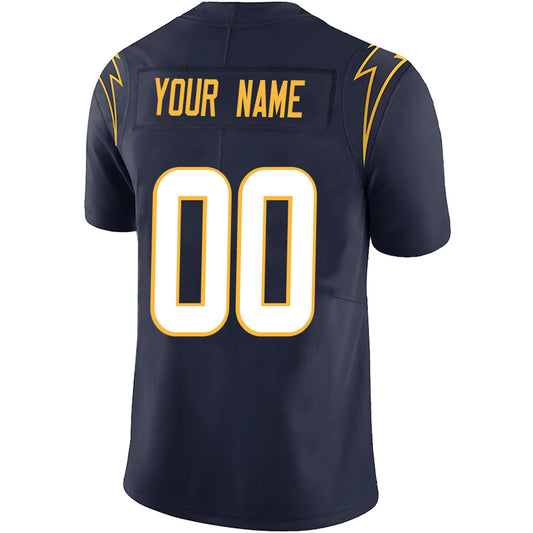 Custom LA.Chargers Navy Stitched Player Vapor Game Football Jerseys