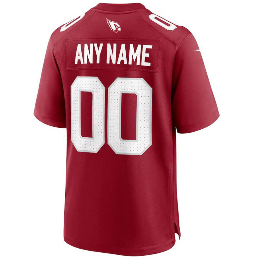 Custom A.Cardinals Red Cardinal Game Jersey Stitched American Football Jerseys