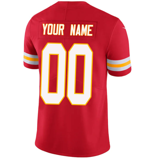 Custom KC.Chiefs Red Stitched Player Game Football Jerseys