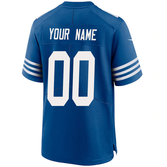 Custom I.Colts Royal Stitched Player Vapor Elite Football Jerseys
