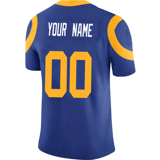 Custom LA.Rams Royal Stitched Player Game Football Jerseys