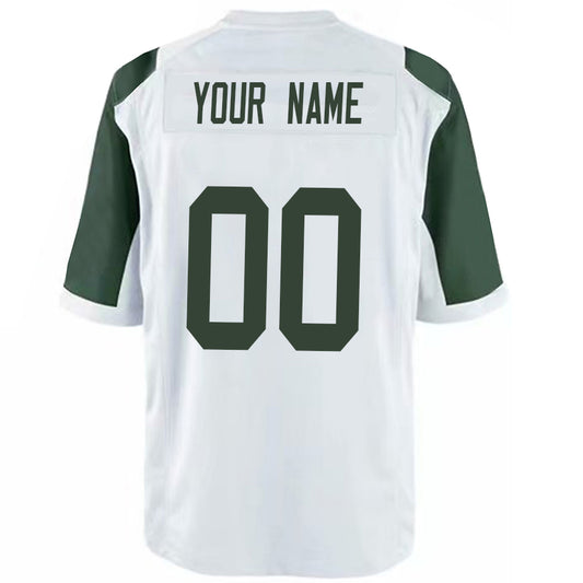 Custom NY.Jets White Stitched Player Game Football Jerseys