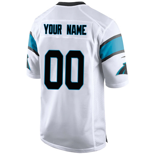 Custom C.Panthers Stitched American Football Jerseys Personalize Birthday Gifts Game White Jersey