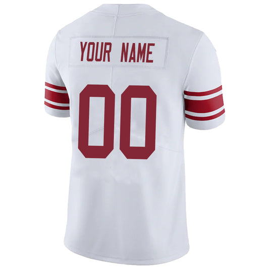 Custom NY.Giants White Stitched Player Vapor Game Football Jerseys