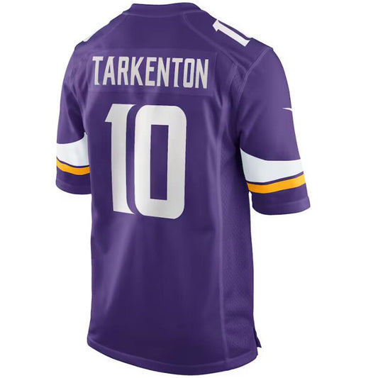 M.Vikings #10 Fran Tarkenton Purple Retired Player Game Football Jersey