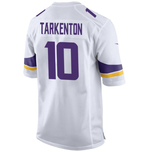 M.Vikings #10 Fran Tarkenton White Retired Player Game Football Jersey