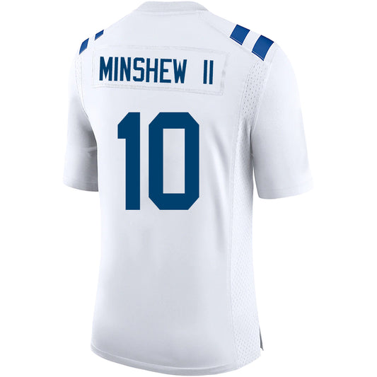 I.Colts #10 Gardner Minshew II White Stitched Player Vapor Game Football Jerseys