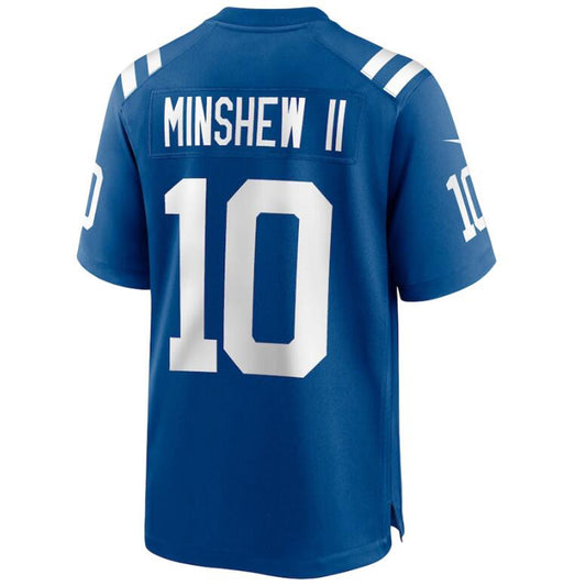 I.Colts #10 Gardner Minshew II Royal Stitched Player Game Football Jerseys