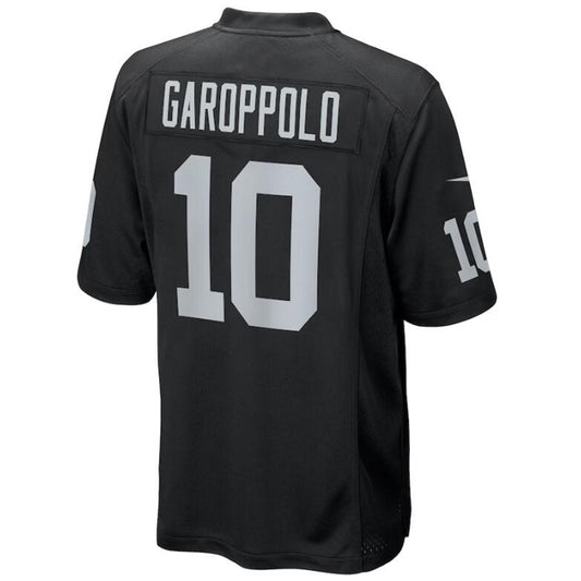 LV.Raiders #10 Jimmy Garoppolo Black Stitched Player Game Football Jerseys