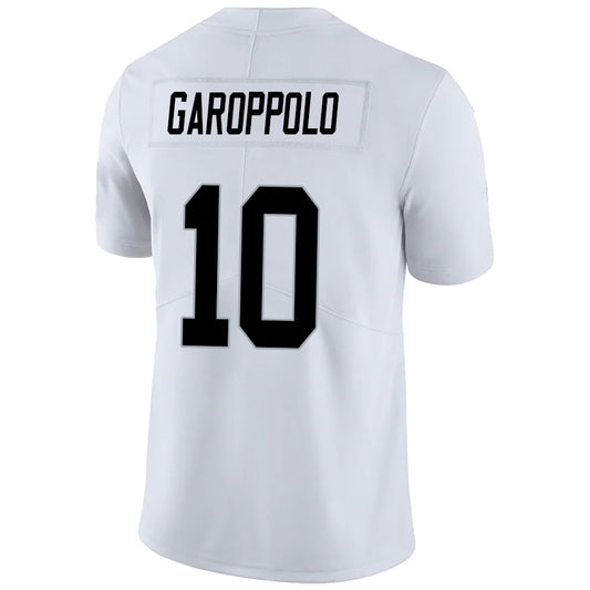 LV.Raiders #10 Jimmy Garoppolo White Stitched Player Game Football Jerseys