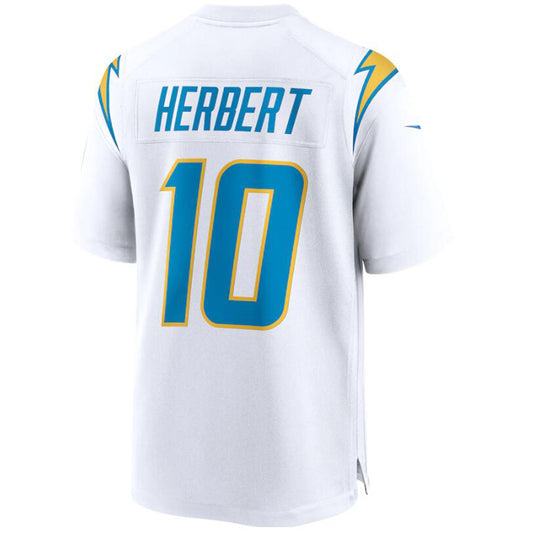 LA.Chargers #10 Justin Herbert White Stitched Player Game Football Jerseys