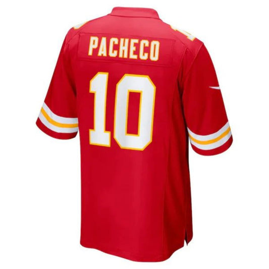 KC.Chiefs #10 Isiah Pacheco Red Stitched Player Game Football Jerseys
