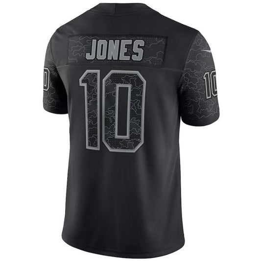 NE.Patriots #10 Mac Jones Black Stitched Player Game Football Jerseys