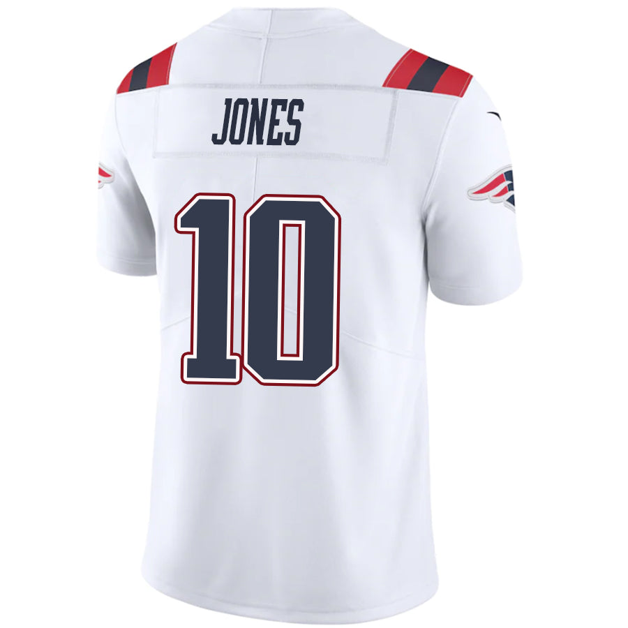 NE.Patriots #10 Mac Jones White Stitched Player Game Football Jerseys