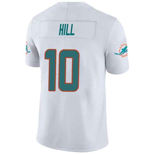 M.Dolphins #10 Tyreek Hill White Stitched Player Vapor Game Football Jerseys