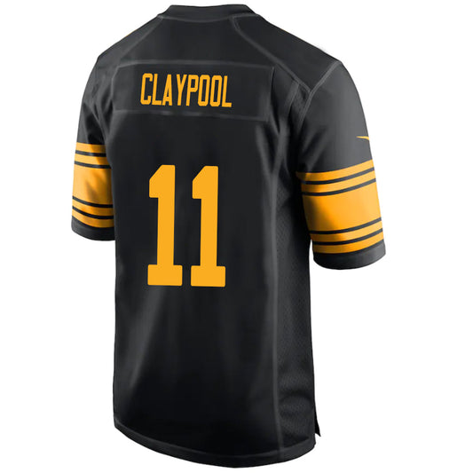 P.Steelers #11 Chase Claypool Black Stitched Player Vapor Game Football Jerseys
