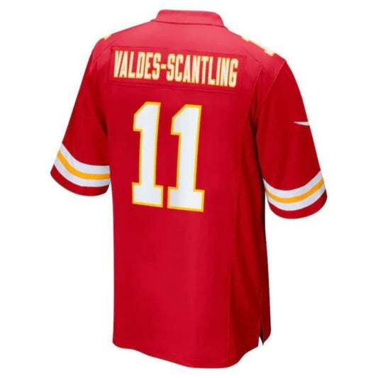 KC.Chiefs #11 Marquez Valdes-Scantling Red Stitched Player Game Football Jerseys