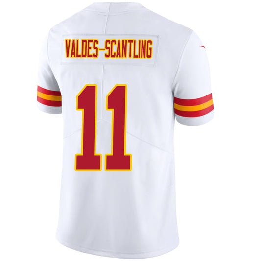 KC.Chiefs #11 Marquez Valdes-Scantling White Stitched Player Vapor Game Football Jerseys