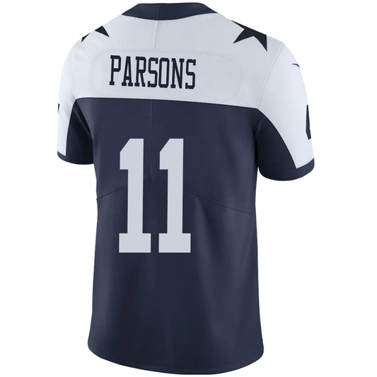 D.Cowboys #11 Micah Parsons White-Navy Stitched Player Game Football Jerseys