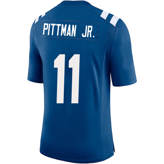 I.Colts #11 Michael Pittman JR Royal Stitched Player Vapor Game Football Jerseys