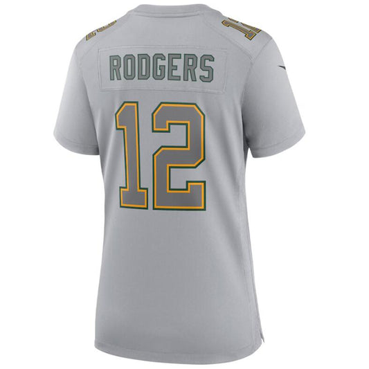 GB.Packer #12 Aaron Rodgers Gray Stitched Player Game Football Jerseys