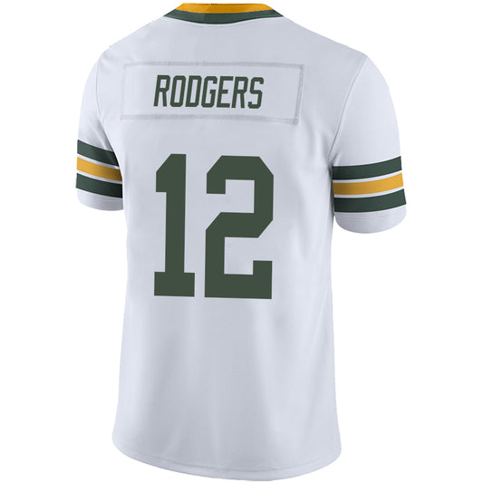 GB.Packer #12 Aaron Rodgers White Stitched Player Game Football Jerseys