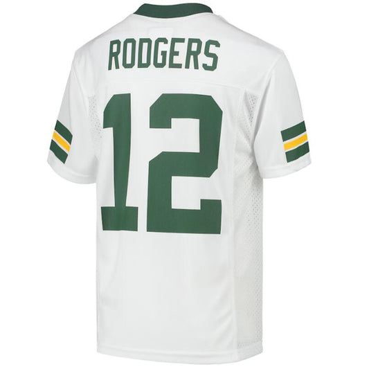 GB.Packer #12 Aaron Rodgers White Stitched Player Vapor Game Football Jerseys