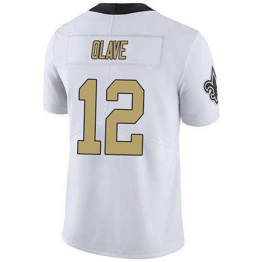NO.Saints #12 Chris Olave White Stitched Player Vapor Elite Football Jerseys