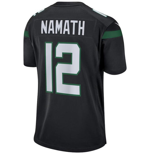 NY.Jets #12 Joe Namath Black Stitched Player Vapor Elite Football Jerseys