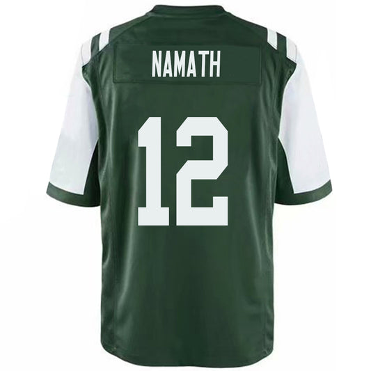 NY.Jets #12 Joe Namath Green Stitched Player Game Football Jerseys