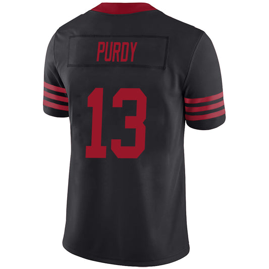 SF.49ers #13 Brock Purdy Black Stitched Player Vapor Elite Football Jerseys
