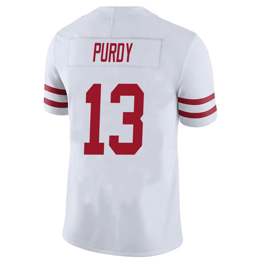 SF.49ers #13 Brock Purdy White Stitched Player Game Football Jerseys