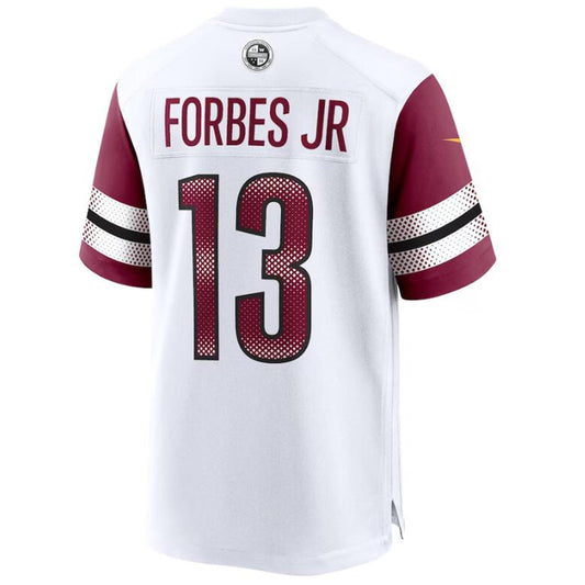 W.Commanders #13 Emmanuel Forbes 2023 Draft First Round Pick Game Jersey -White Stitched American Football Jerseys