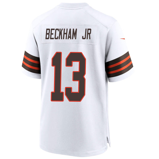 C.Browns #13 Odell Beckham JR White Stitched Player Vapor Game Football Jerseys