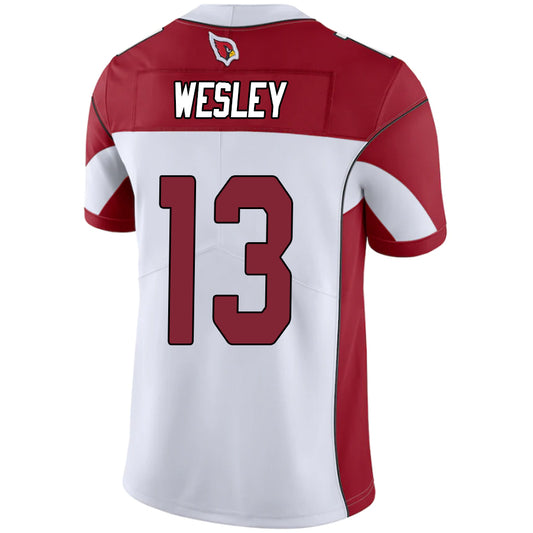 A.Cardinal 13# Antoine Wesley White Stitched Player Vapor Game Football Jerseys