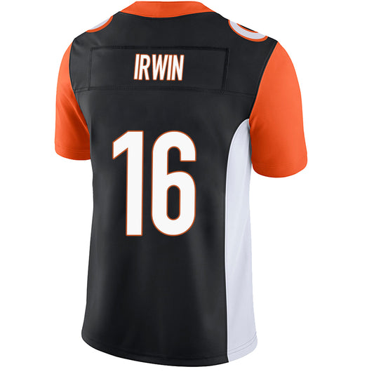 C.Bengals #16 Trenton Irwin Black Stitched Player Game Football Jerseys