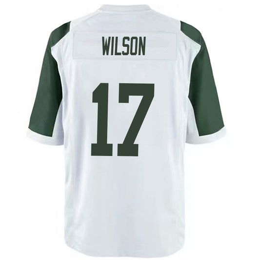 NY.Jets #17 Garrett Wilson White Stitched Player Game Football Jerseys
