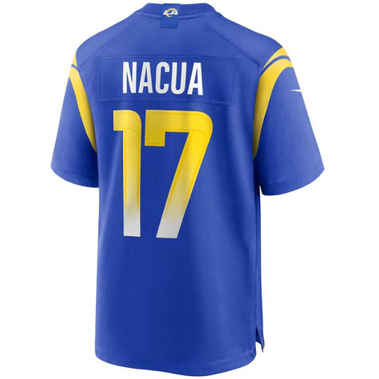 LA.Rams #17 Puka Nacua Royal Stitched Player Vapor Game Football Jerseys