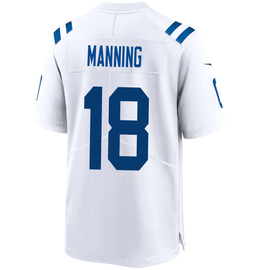 I.Colts #18 Peyton Manning White Stitched Player Elite Football Jerseys