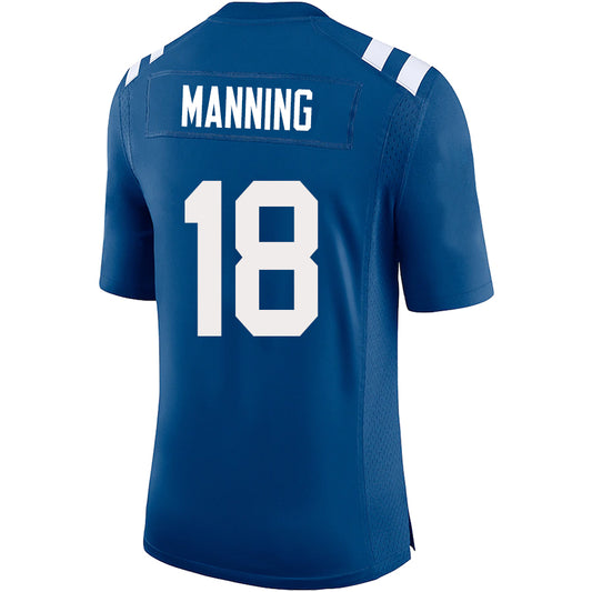 I.Colts #18 Peyton Manning Royal Stitched Player Vapor Game Football Jerseys
