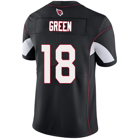 A.Cardinal 18# A.J. Green Black Stitched Player Vapor Game Football Jerseys