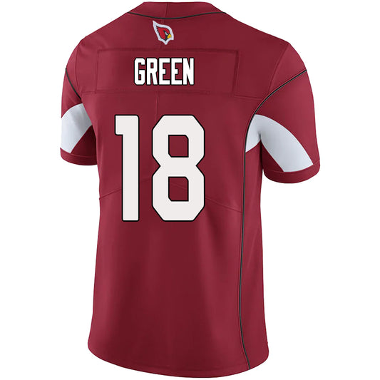 A.Cardinal 18# A.J. Green Red Stitched Player Vapor Game Football Jerseys