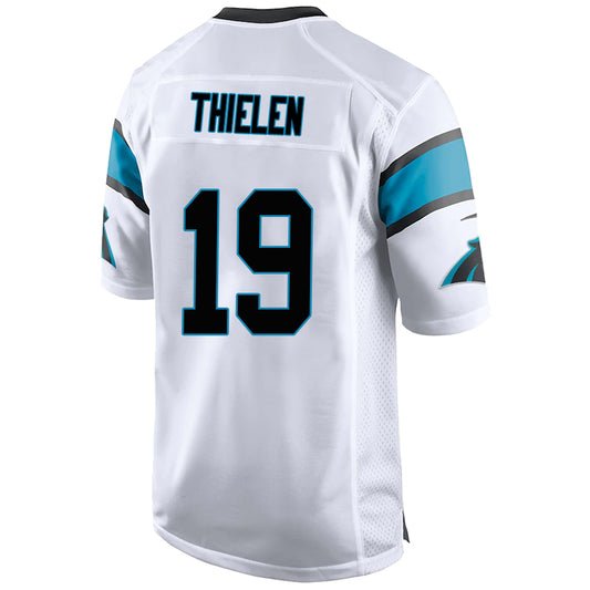 C.Panthers #19 Adam Thielen White Stitched Player Game Football Jerseys