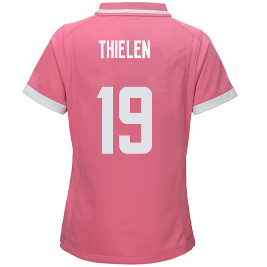 M.Vikings #19 Adam Thielen Pink Stitched Player Game Football Jerseys