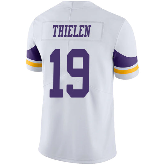 M.Vikings #19 Adam Thielen White Stitched Player Game Football Jerseys
