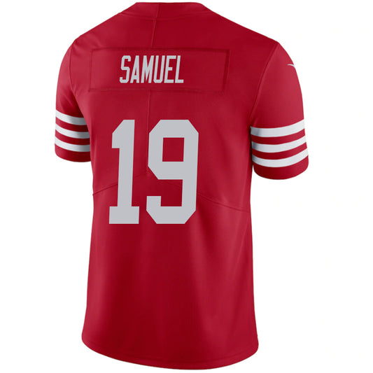 SF.49ers #19 Deebo Samuel Red Stitched Player Game Football Jerseys